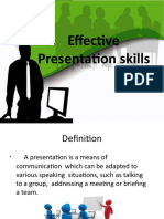 Effective Presentation Skills