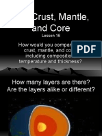 The Crust, Mantle, and Core