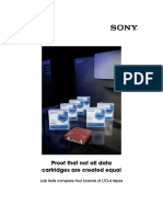 Proof That Not All Data Cartridges Are Created Equal: Lab Tests Compare Four Brands of LTO-4 Tapes