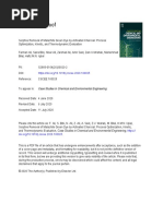 Sorptive Removal of Malachite Green Dye by Activated Charcoal - Process Optimization, Kinetic, and Thermodynamic Evaluation