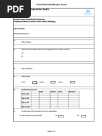 School Need Identification Survey Form - 2017