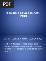 The Sale of Goods Act, 1930