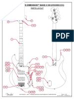 Fender American Elite Dimension Bass V HH 019300XXXX Service Manual REV A 1-19-16