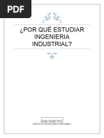 Por Qué Estudiar Ingenieria Industrial