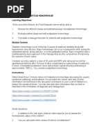 Module 2 - Postpartum Hemorrhage