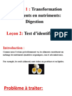 La Digestion - Test D'identification