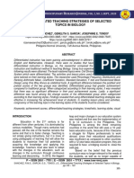 Differentiated Teaching Strategies of Selected Topics in Biology