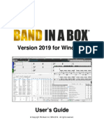 Band-in-a-Box 2019 Manual