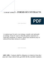 Chapter 3 - Forms of Contracts