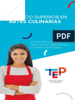 Brochoure Artes Culinarias