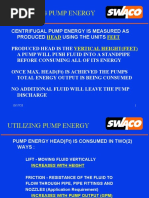 Measuring Pump Energy: Head Feet Vertical Height (Feet)