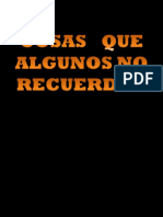 Cosas Que Algunos No Recuerdan PDF