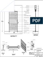 Elevation at "C" Section XX': Sectional 3D Detail at "B"