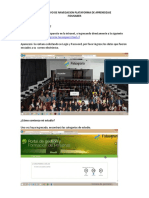 Instructivo de Navegacion Nueva Plataforma de Aprendizaje PDF