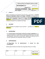 PRC-SST-001 Procedimiento para Elección y Conformación Del COPASST