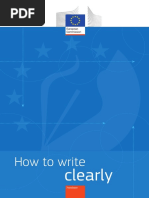 How To Write Clearly PDF