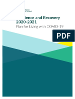 Resilience and Recovery 2020-2021: Plan For Living With COVID-19