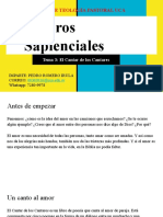 Sapienciales - Tema 3. Cantar de Los Cantares