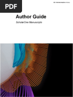 ScholarOne Manuscripts Author Guide