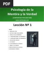 Psicología de La Mentira y La Verdad