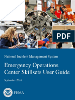 Emergency Operations Center Skillsets User Guide: National Incident Management System