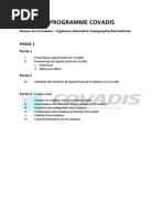 PROGRAMME de COVADIS