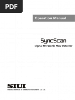 SyncScan Operation Manual (Ver DCY2 - 781 - SYNCSCANSS - V1 - 0 - H-E)