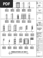 Schedule of Doors and Windows: Scale 1:50