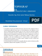 Topograf IA: Facultad de Arquitectura Y Urbanismo Docente: Ing. Eiren Javier Rebaza Sánchez