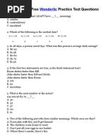 Free Wonderlic Practice Test Questions