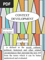 Context Development: MOZOL, Marr Miguel M. PALEN, James Albert L. SINDAY, Camille C