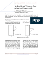 Design Aid For Unstiffened Triangular Steel Brackets Based On Elastic Stability