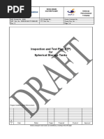 Inspection and Test Plan (ITP) For Spherical Storage Tanks: Dehloran Olefin Plant