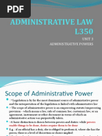 Administrative Law L350