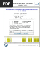 Upgrade Electrical Systems at Abqaiq Plants: Plan Elevation and General Arrangement Drawing For 111-091-MCC-002