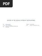 History of The Judicial System of The Philippines