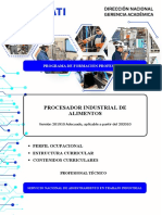 CONTENIDO CURRICULAR PROCESADOR INDUSTRIAL DE ALIMENTOS ADECUADO 20 Semanas PDF