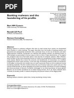 Banking Malware and The Laundering of Its Profits: Bart HM Custers