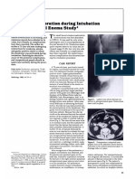 Duodenal Perforation During Intubation For Small Bowel Enema Study'