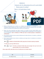 Valoramos La Importancia de La Alimentación en La Actividad Física para La Salud