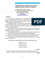 Experimental Determination of Elastic Constant of Composite Materials Using Vibration Properties