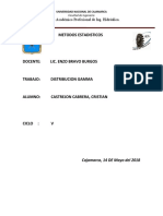 Distribucion Gamma y Sus Aplicaciones A La Ingenieria