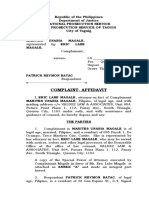 Magale v. Batac - Complaint-Affidavit