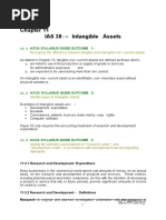 IAS 38:-Intangible Assets: 11.1 Acca Syllabus Guide Outcome 1