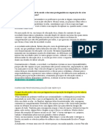 Qual Poderá Ser o Papel Da Escola e Dos Seus Protagonistas Na Superação Da Crise de Valores Contemporânea