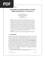 Comparing The Predictive Powers of Survival Model Using Harrell's C or Somer's D PDF