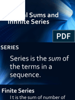 Partial Sums and Infinite Series