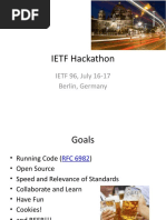 IETF Hackathon: IETF 96, July 16-17 Berlin, Germany