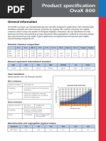 Product Specification Ovax 800: General Information