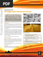 Genesol 37: Strongly Acidic Membrane Cleaner